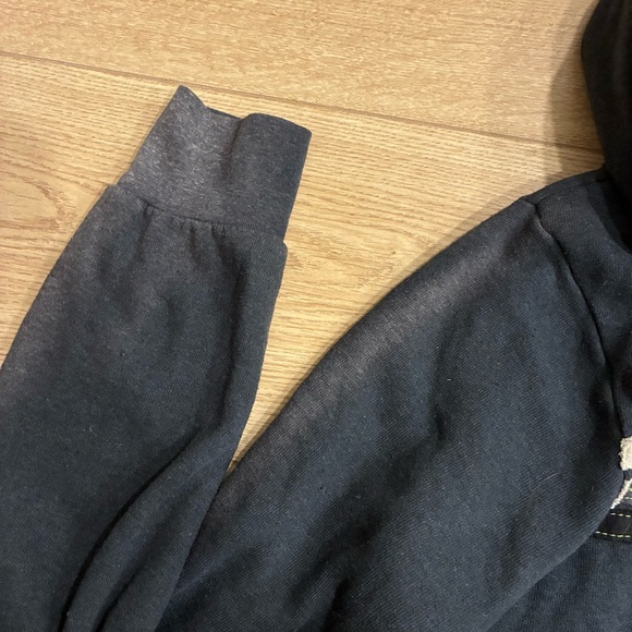 Aviator Nation Women’s 5 Stripe Hoodie Faded Smoke Gray Navy Size S - Picture 5 of 8